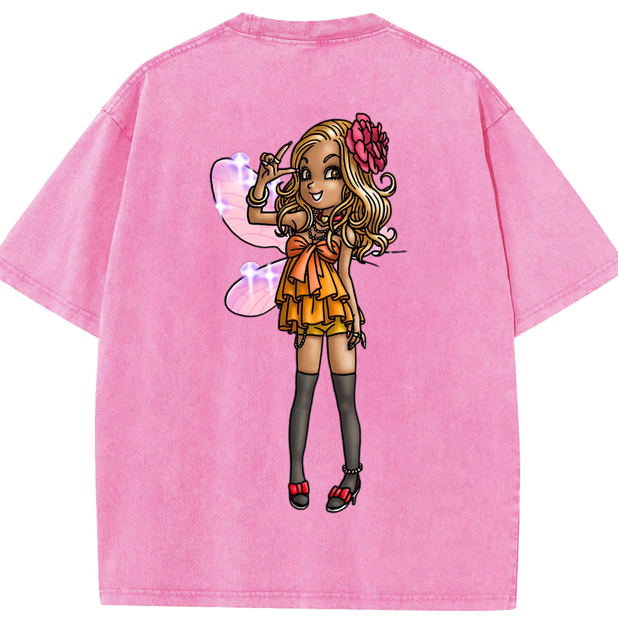 （画像用） ドラゴンクエスト Doragon Kuesuto Dragon Quest 綿100% ヴィンテージ風 半袖Tシャツ（背面プリント）